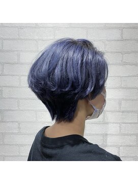 ビスイル 秋葉原店(Vis ill) グレージュアッシュグレージュショートカットミニウルフ