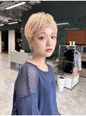 NAKAMURA #126 ショートカット ベリーショート ブロンドベージュ