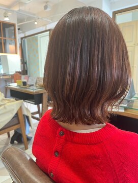 バブ バイネオリーブ(Bab by neolive) ボブルフ/くびれ/ワンレン/前髪/ピンクブラウン/ボルドー/ボブ