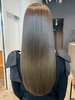 アルバム 銀座(ALBUM GINZA)&nbsp;マロンベージュフェミニンロング似合わせカット_ba496231