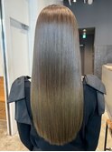 マロンベージュフェミニンロング似合わせカット_ba496231