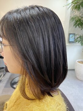 アイノアヌエール 代々木店(AInoa Nouer) インナーカラー伸ばしかけボブ【髪質改善ヘアエステ】
