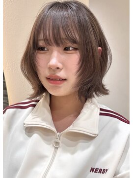 サイン 渋谷(SIGN) 20代/タッセルボブ/レイヤーボブ/透明感カラー