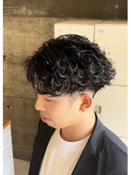 メンズギフト(men's GIFT) 大分波巻きスパイラルパーマメンズマッシュ刈り上げツーブロック