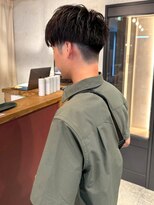 アトリエ(atelier.)&nbsp;刈り上げ マッシュ ツーブロック 20代 30代 黒髪 眉カット