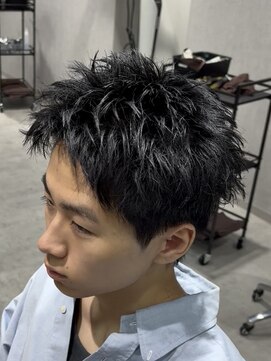 テクト バイアッシュ 吉祥寺店(Tect by Ash) 黒髪ザクザクスパイキーショート