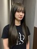 【新規】髪質改善　酸性ストレート+カット＋カラー ￥27,280→22,000