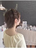 サイド編み込みヘア