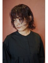 チヴォリ(CIVOLI)&nbsp;パーマウルフボブ×レッド