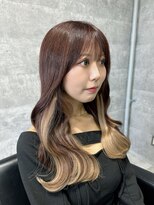 ルイス(L'wis)&nbsp;インナーカラー/インナーエクステ/ミルクティーベージュ/20代