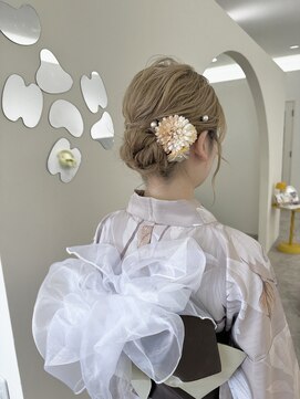 ヘアセットシニヨン