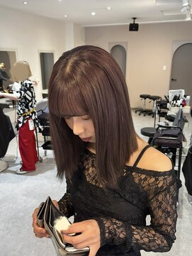 ブラウンレッド/ブリーチベースワンカラー