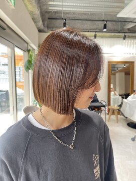 アドア 横浜(ADORE) 【ADORE横浜】切りっぱなしボブ×くすみブラウン
