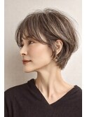 白髪ぼかし大人ショート脱白髪染め30代40代50代