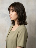 レセ 南柏店(Laissez)&nbsp;ダークアッシュ/ツヤ髪/ミディアム/小顔レイヤー/ゆるふわ