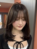 レブ 四条烏丸(Reb,)&nbsp;ミディアムレイヤー/顔周り/韓国/レイヤーカット/京都
