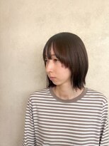 アンドモア(and MORE) シームレスバング×大人ヘルシー切りっぱなしボブ