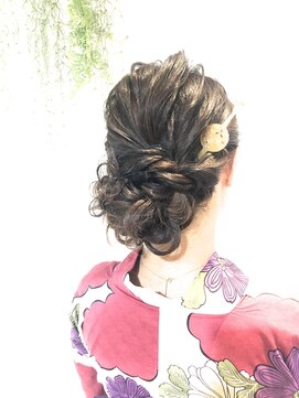 アルクバイネオリーブ 荻窪店(arc by neolive) ダウンセット×簪　arc by neolive 荻窪