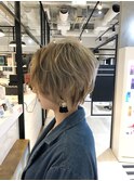 ハイトーン☆ブロンド☆甘辛ショートボブ☆スウィングショート