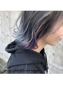 [+1unluke]2025-SS/balayage×gray×purple×orange