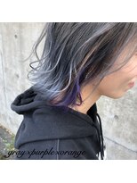 アンルーク ヘア(+1 unluke hair)&nbsp;[+1unluke]2026-SS/balayage×gray×purple×orange