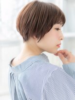 モッズヘア 上尾西口店(mod's hair) ピンクブラウン艶カラー前下がり小顔ショートa上尾20代30代40代