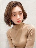 セクションカラー/グラデーションカラー/ペールベージュ/小顔