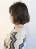 大人のふんわりボブ☆重めシルエット/デジタルパーマ/ハイライト