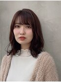 垢抜けシースルーバング☆愛されミディアム　新宿代々木