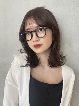 ノイ(noi) 鎖骨ミディアム ロブヘア 切りっぱなしロブ ミディアムヘア