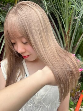 サイン 渋谷(SIGN) レイヤーカットイヤリングカラーインナーカラーケアブリーチ