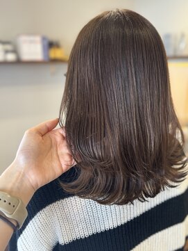 エファッセ 鴻巣2号店(efface) くびれミディアム×ナチュラルカラー×艶髪×ヘルシースタイル