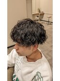 波巻きパーマ