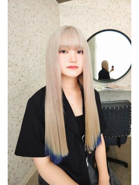ラニヘアサロン(lani hair salon) ミルクティーカラー/ブロンドカラー/デザインカラー/裾カラー/