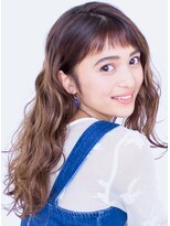 アイスバーグ ウェスト 清澄白河(eyesburg W/est)&nbsp;ショートバングハイライトベージュカラーロング