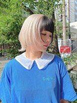 ジルバイジゼル(JILL by GiseL)&nbsp;中世ウルフ/メンズウルフ/ハイトーン/ダブルカラー/ホワイト