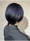 #ディープブルー#ブリーチカラー#髪質改善#艶髪#韓国風