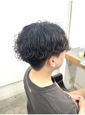 波巻きパーマ