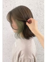 カリーナコークス 原宿 渋谷(Carina COKETH)&nbsp;1ブリーチで叶うオリーブカラー