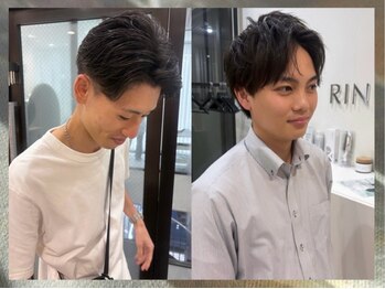 ハーバイリンヘアー(her by rin hair)の写真/仕事帰りにも通いやすい！髪質や骨格を見極めたカットで、ON・OFFどちらもキマるスタイルをご提案！