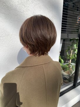 ルーチェココ ブラン(Lu'ce coco blanc) 美シルエット×丸みショート【チェリーブラウン】