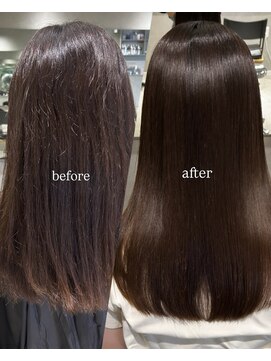 髪質改善before/after