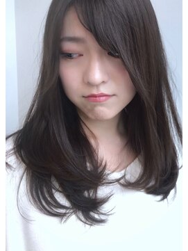 ◎大人ガーリーチョコレート小顔カット外ハネボブケアカラースパ