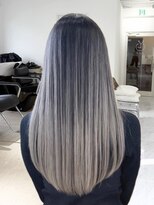 ヨロ 上野(YOLO) ハイライトカラーミルクティーベージュレイヤーカット