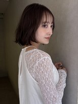 サンドイエナ 横浜店(sand yena)&nbsp;くびレイヤーボブルフネビージュ小顔ワンレンこなれミディ