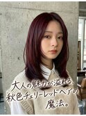 暖色チェリーレッド