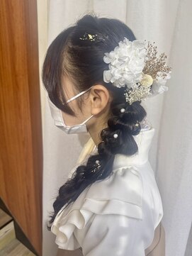 コロアイ(COROAI) 卒業式 和装 編み下ろしサイド