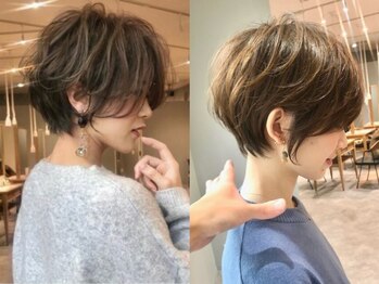 ビューブルー 亀戸錦糸町(VIEW BLUE)の写真/【亀戸/錦糸町】トレンドを取り込んだ垢抜けショートカット/ボブをご提案◎初めてのショートもお任せ♪
