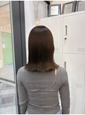 髪質改善x切りっぱなしボブ