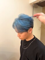 ジーナ オム 札幌(Zina Homme) ダウンバング*アイスブルー*メンズサロン*Zina Homme札幌